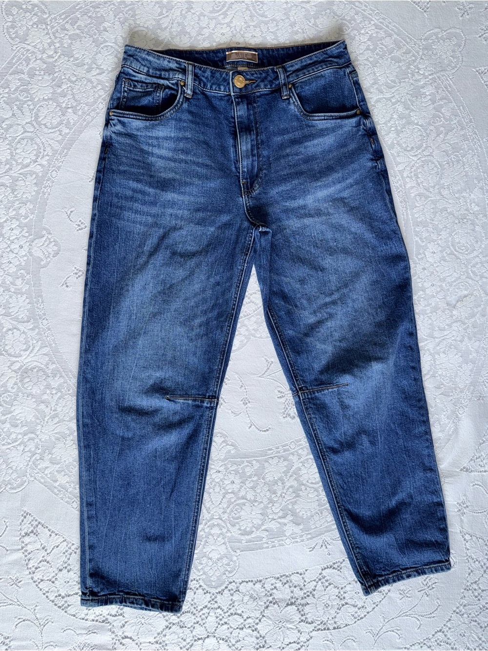 KUT‎ from the Kloth Ashley Slouchy Barrel Jeans High Rise Blue Size 4